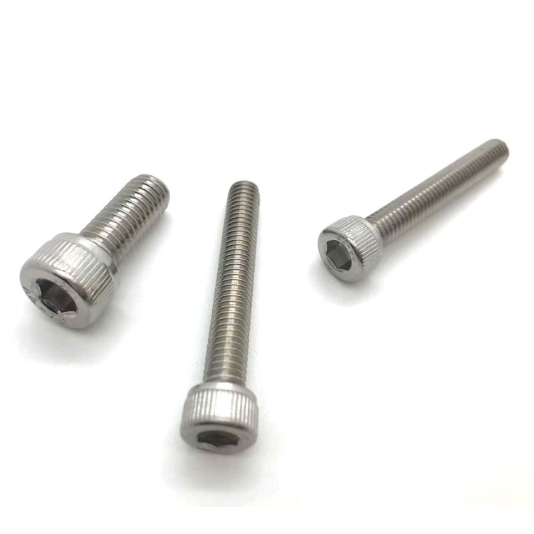 Stainless Steel Knurled Cap Head Hex Socket Bolt