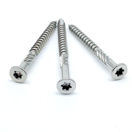 Countersunk Head Construction Screw with Ribs For Wood