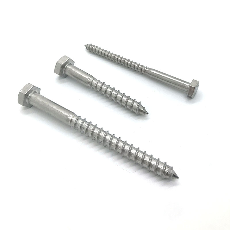 Stainless Steel DIN571 Hex Head Wood Screws