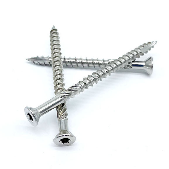 Countersunk Head Construction Screw with Ribs For Wood