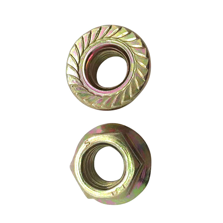 Carbon steel DIN 6923 Hex Flange Nut Zinc Plated